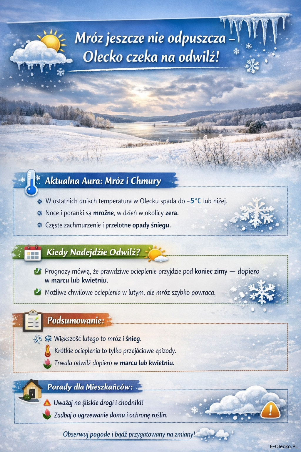 Zima kontratakuje, ale tylko na chwilę! Nadchodzi gwałtowna odwilż